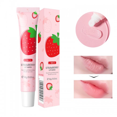 Увлажняющая маска для губ с клубникой Laikou Strawberry Lip Mask, 18 гр.