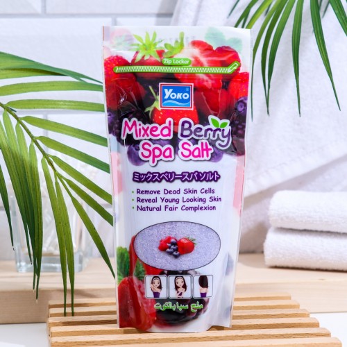 Солевой скраб для тела Ягодный микс Yoko Mixed Berry Spa Salt, Пакет 300 гр. Таиланд